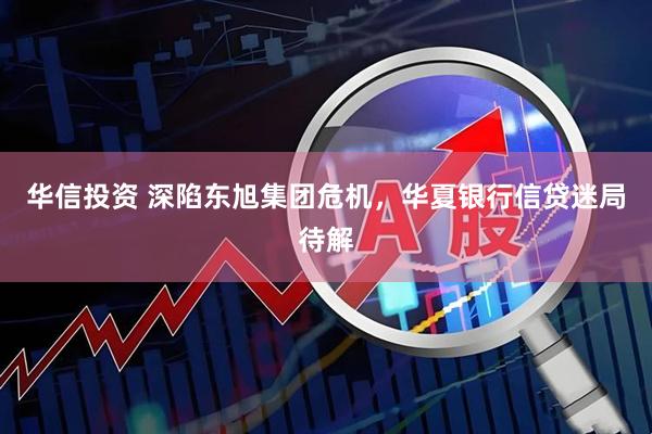 华信投资 深陷东旭集团危机，华夏银行信贷迷局待解